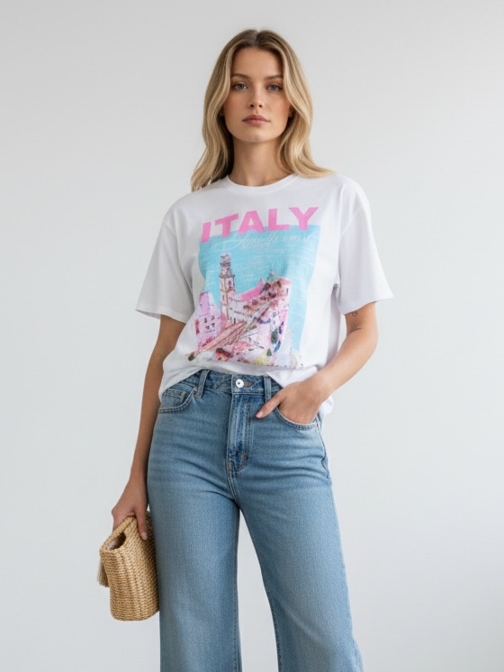 1306 • 100% Cotton Amalfi Coast Italy Graphic Tee